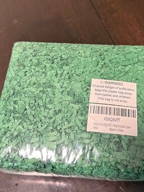 Green Decorative Paper Confetti Filler - Pack